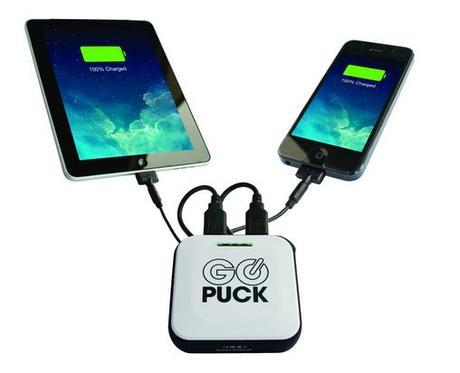 Unidad para recarga de dispositivos electrónicos Go Puck, ideal para mantener con energía tu móvil, GPS y cámara en una larga salida Unidad para recarga de dispositivos electrónicos Go Puck, ideal para mantener con energía tu móvil, GPS y cámara en una larga salida