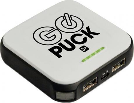 Unidad para recarga de dispositivos electrónicos Go Puck, ideal para mantener con energía tu móvil, GPS y cámara en una larga salida