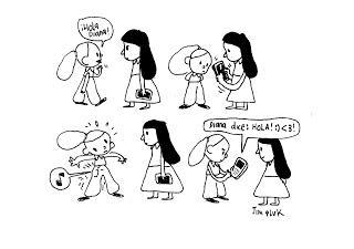 Canosa y los detestables humanos, de Jim Pluk. Muñequitos cabreados.