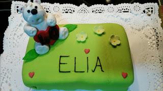 Tarta de chocolate con osito de fondant