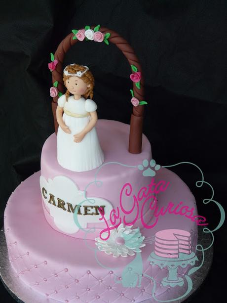 TARTA PARA LA COMUNIÓN DE CARMEN