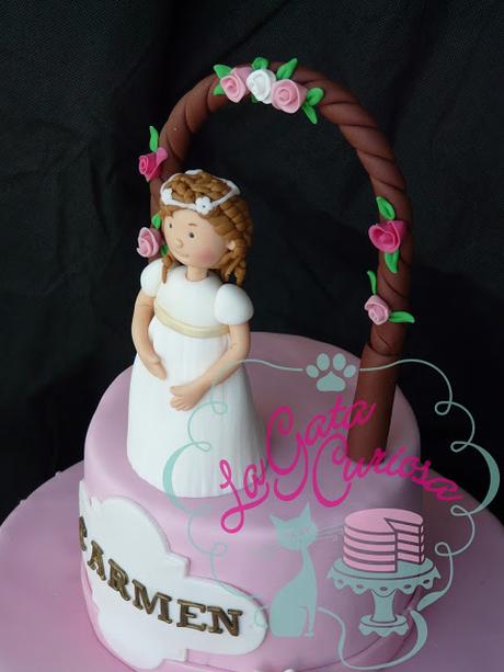 TARTA PARA LA COMUNIÓN DE CARMEN