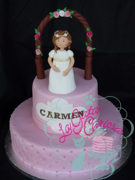 TARTA PARA LA COMUNIÓN DE CARMEN
