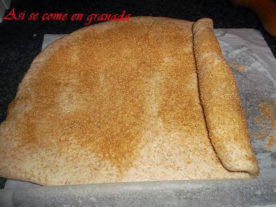 Palmeritas integrales de queso crema