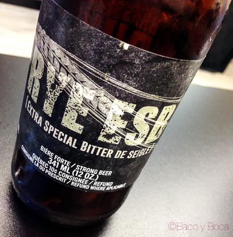 Rye Esb cerveza artesana canadiense baco y boca_