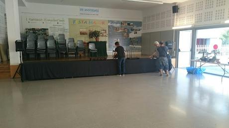 Preparando la exposicion