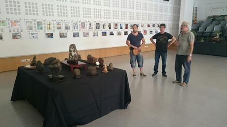 Preparando la exposicion