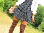 Vestido flores botas altas