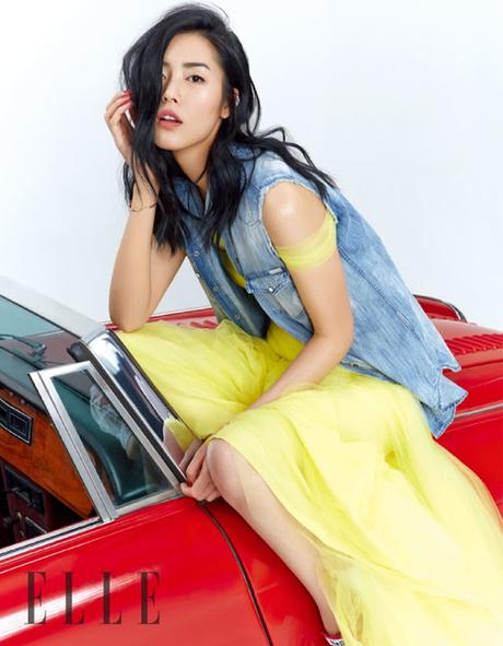 Liu Wen se pone coqueta con Choi Siwon para una romántica portada para ELLE China