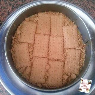 TARTA DE GALLETAS Y FLAN CUBIERTA DE CHOCOLATE CON THERMOMIX