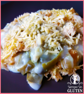 Judías gratinadas con atún (Sin Gluten, Sin Lácteos, Sin Huevo)