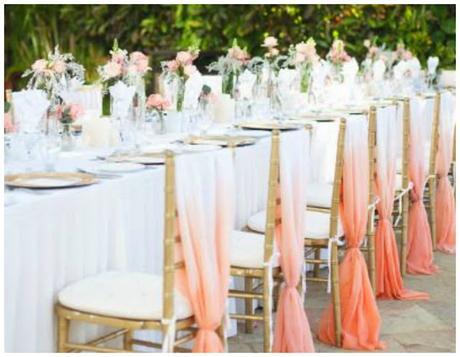 Decorar con telas las sillas para una boda
