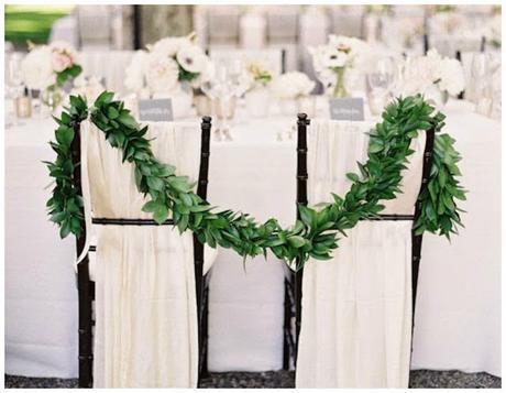 Decorar con telas las sillas para una boda