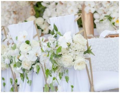 Decorar con telas las sillas para una boda