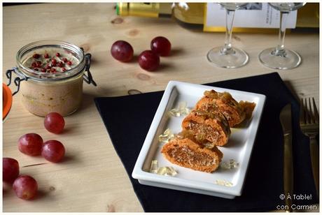 Crostini de Paté de Foie y Pétalos de Haba