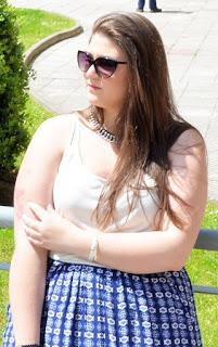 Outfit Of The Day ~ Maxi Skirt White & Blue ~ Falda larga