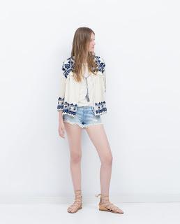 Embroidered Zara jacket