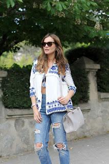 Embroidered Zara jacket