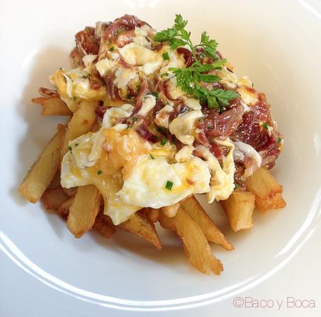 huevos rotos jamon Sagardi Recinte Modernista Hospital Sant Pau Bacoyboca