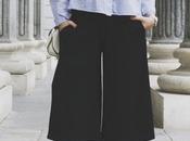 Black culottes pants