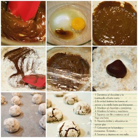 Chocolate crinkle cookies para Bea