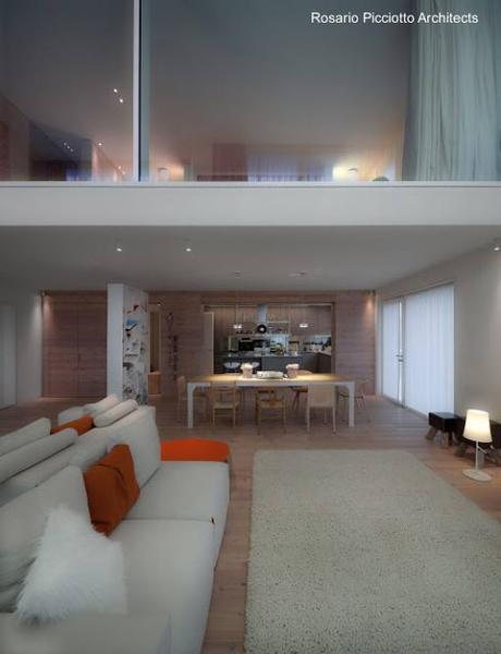 Casa ecológica sustentable europea de moderno diseño.