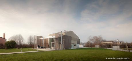 Casa ecológica sustentable europea de moderno diseño.