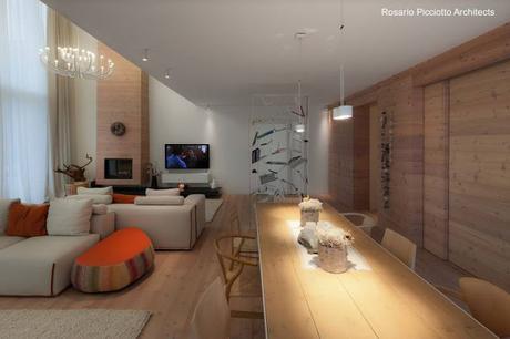 Casa ecológica sustentable europea de moderno diseño.