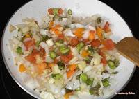 Quinoa con pechuga y verduras salteadas