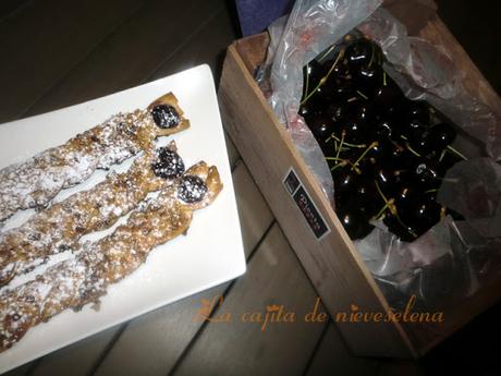 Trenzas de hojaldre tiempo de cerezas