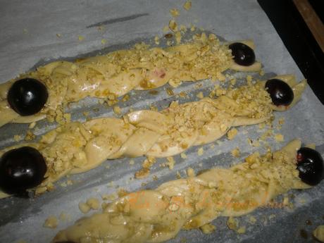 Trenzas de hojaldre tiempo de cerezas