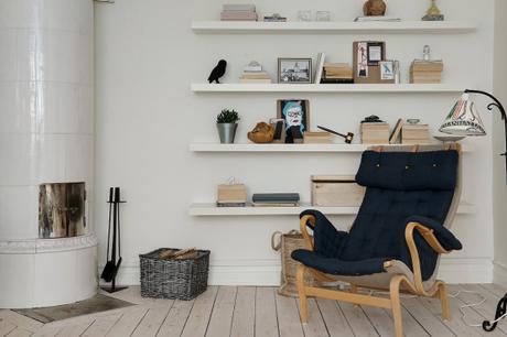 recursos decoración papel de pared interiores espacios pequeños estilo y diseño nórdico escandinavo estilo femenino Diseño de interiores decoracion dormitorios Decoración de interiores Contraste de estampados blog decoración nórdica 