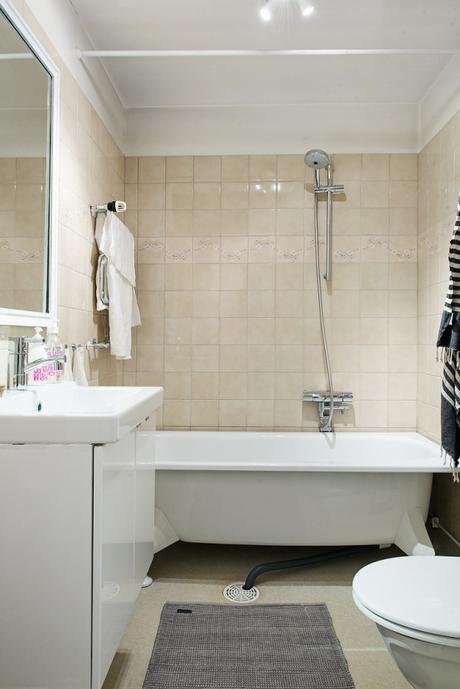 recursos decoración papel de pared interiores espacios pequeños estilo y diseño nórdico escandinavo estilo femenino Diseño de interiores decoracion dormitorios Decoración de interiores Contraste de estampados blog decoración nórdica 