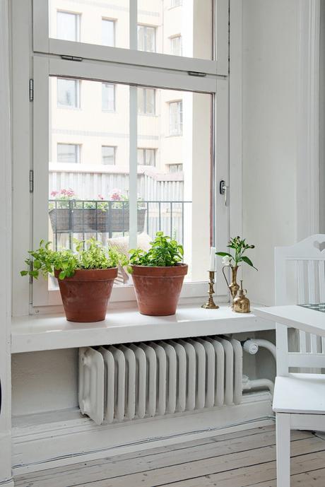 recursos decoración papel de pared interiores espacios pequeños estilo y diseño nórdico escandinavo estilo femenino Diseño de interiores decoracion dormitorios Decoración de interiores Contraste de estampados blog decoración nórdica 