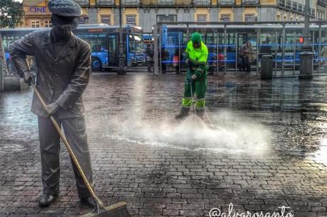 Poniéndose guapo en Madrid
