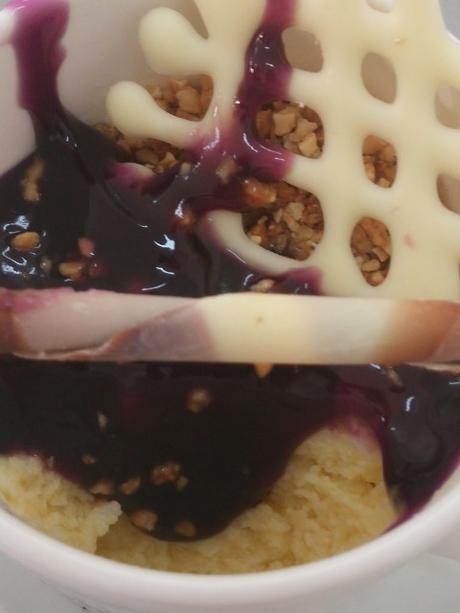 MUG CAKE DE TARTA DE QUESO