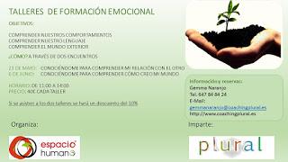 Recordatorio: Taller de Formación Emocional sobre las Relaciones. RESERVAS HASTA MIÉRCOLES 3 DE JUNIO
