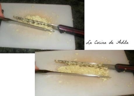Bocatas con pan de ajo