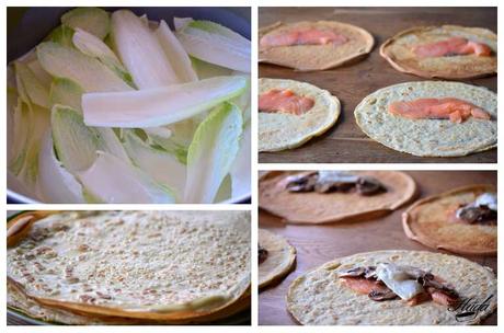 crepes de endibias y salmon ingredientes