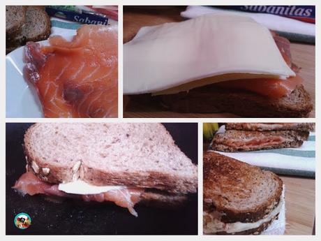 Sándwich de salmón