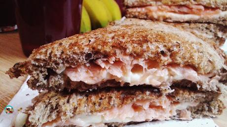 Sándwich de salmón