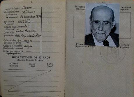 Pasaporte de Juan Ramón Jiménez