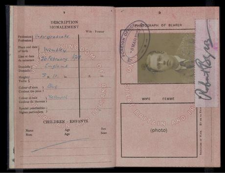 Pasaporte de Robert Byron