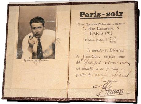 Georges Simenon, carnet de prensa
