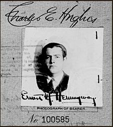 Hemingway. Pasaporte de 1921
