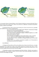 I Premio de Poesía Joven 'Ángel Campos Pámpano'
