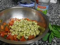Timbal de habas tiernas