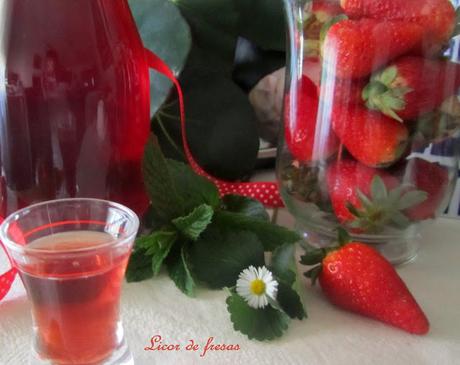 Licor de fresas