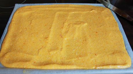 Brazo de coco, zanahorias y cabello de ángel