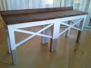 De mesa auxiliar a banco de recibidor De mesa auxiliar a banco de recibidor